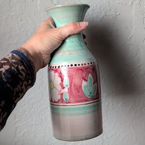 C.A.S. Vietri Hand-Painted Ceramic Vase Carafe Ceramiche Artistiche Solimene